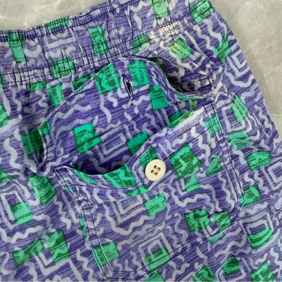 Men’s J. Crew Original Swimwear Vintage Patterned 6” Inseam Swim Trunks Large - Picture 11 of 16
